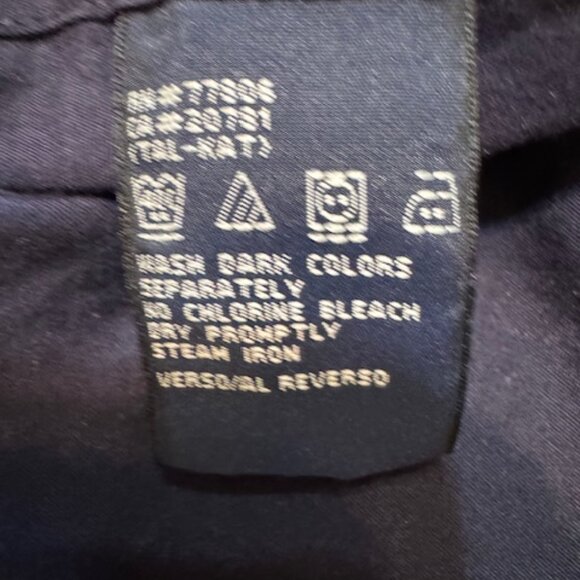 Tommy Hilfiger Men's Button Down Shirt | Navy Blue Oxford Check | Classic Preppy - Picture 9 of 9